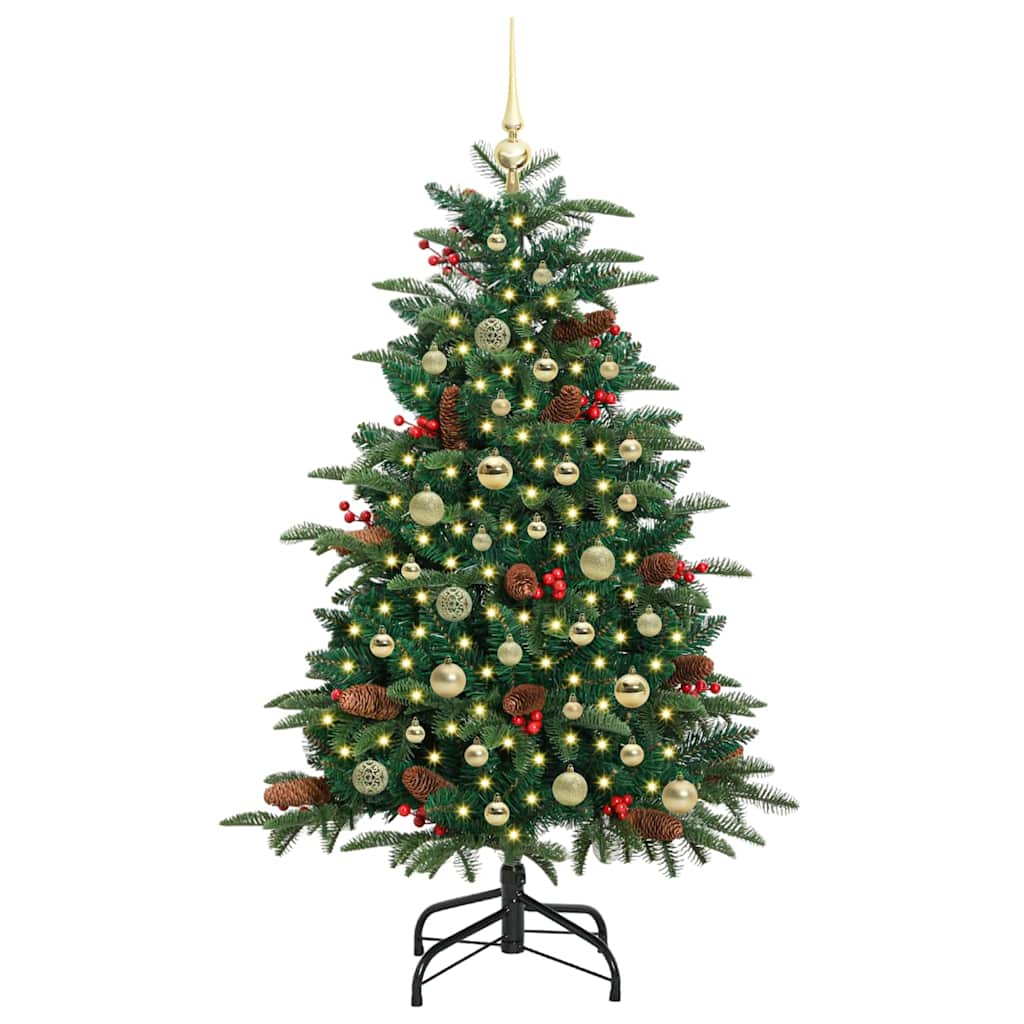 Kunstkerstboom Groen 150 cm PVC en Metaal en Plastic is nu te koop bij PeponiXL, paradijselijk wonen!
