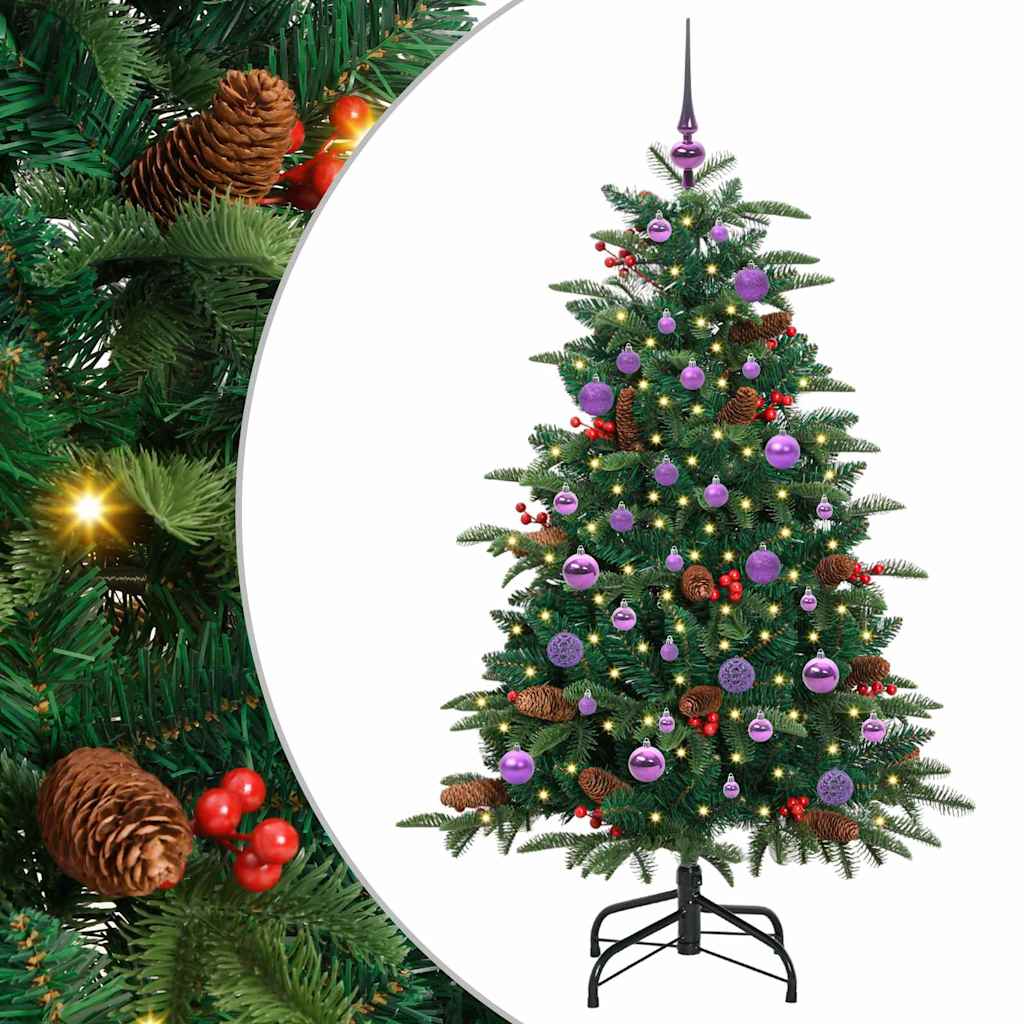 Kunstkerstboom Groen 150 cm PVC en Metaal en Plastic is nu te koop bij PeponiXL, paradijselijk wonen!