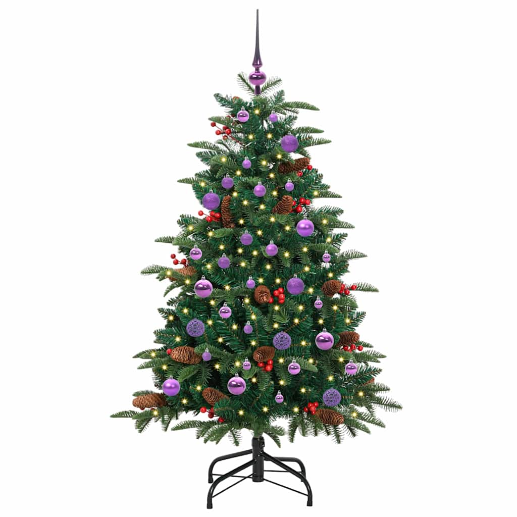 Kunstkerstboom Groen 150 cm PVC en Metaal en Plastic is nu te koop bij PeponiXL, paradijselijk wonen!