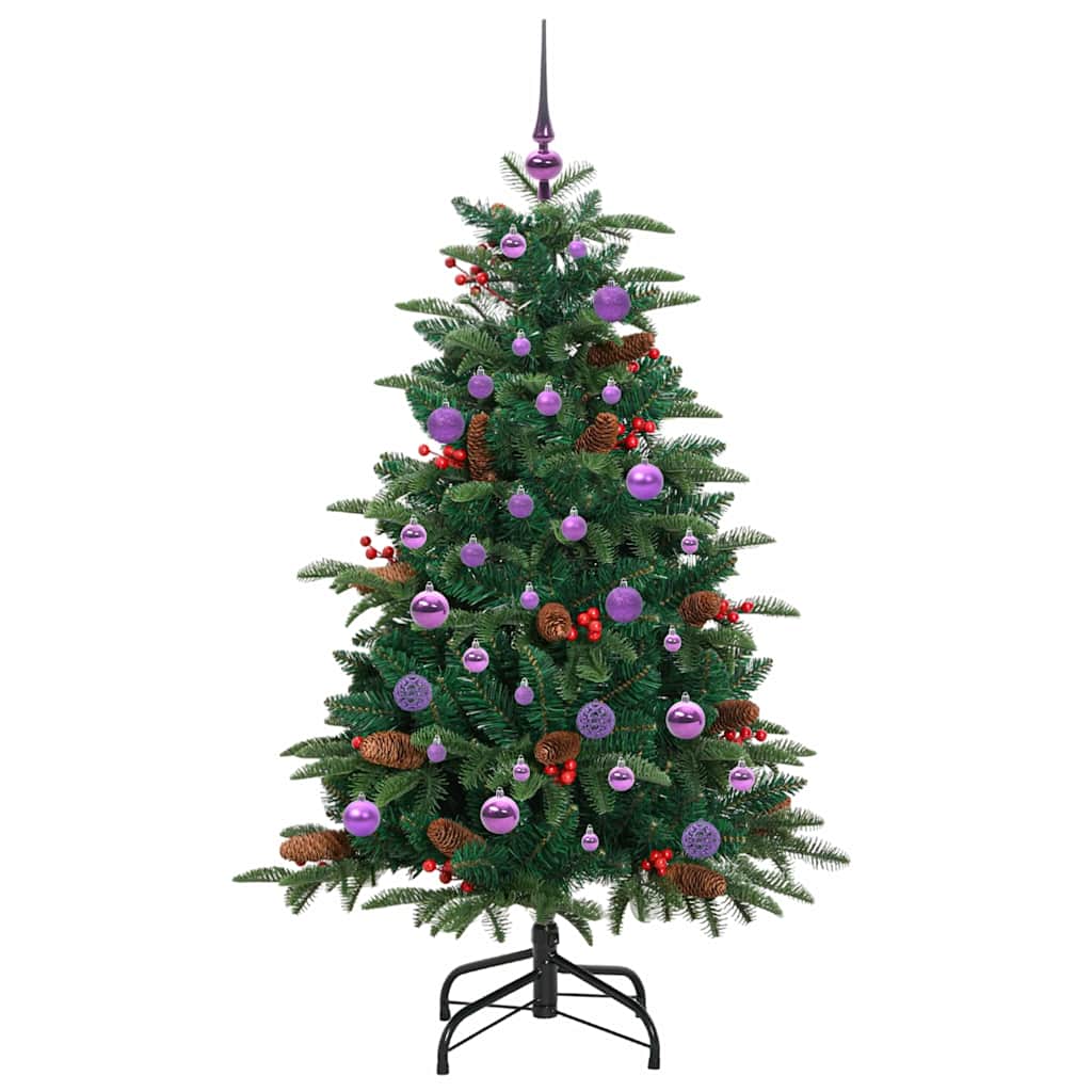 Kunstkerstboom Groen 150 cm PVC en Metaal en Plastic is nu te koop bij PeponiXL, paradijselijk wonen!