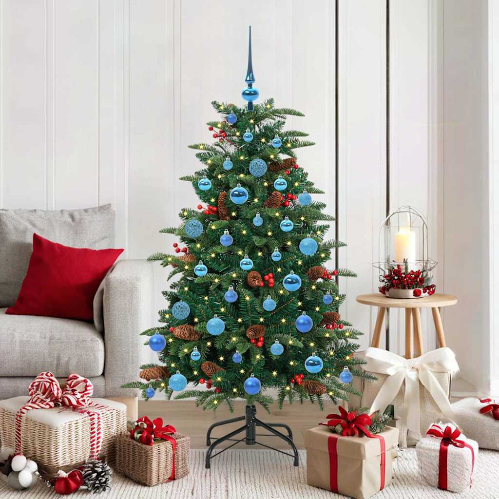 Kunstkerstboom Groen 150 cm PVC en Metaal en Plastic is nu te koop bij PeponiXL, paradijselijk wonen!