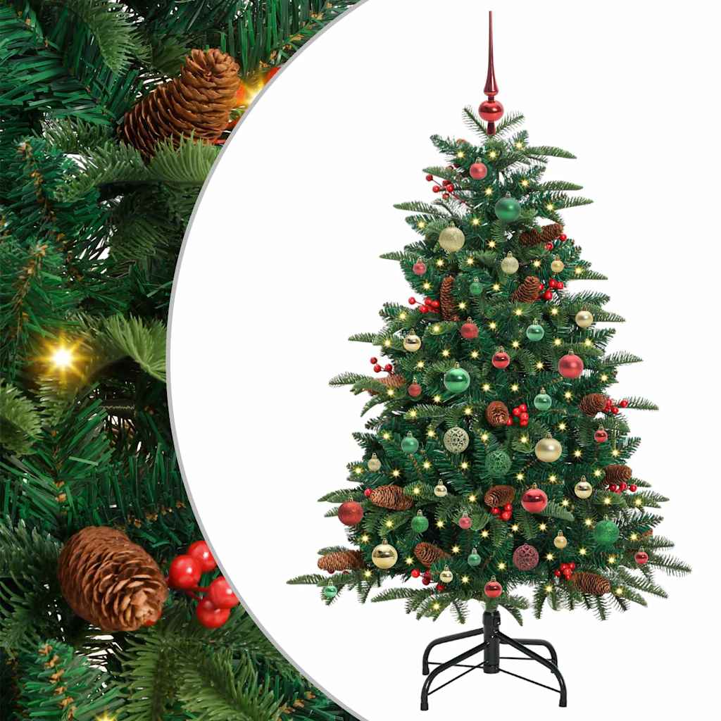 Kunstkerstboom Groen 150 cm PVC en Metaal en Plastic is nu te koop bij PeponiXL, paradijselijk wonen!