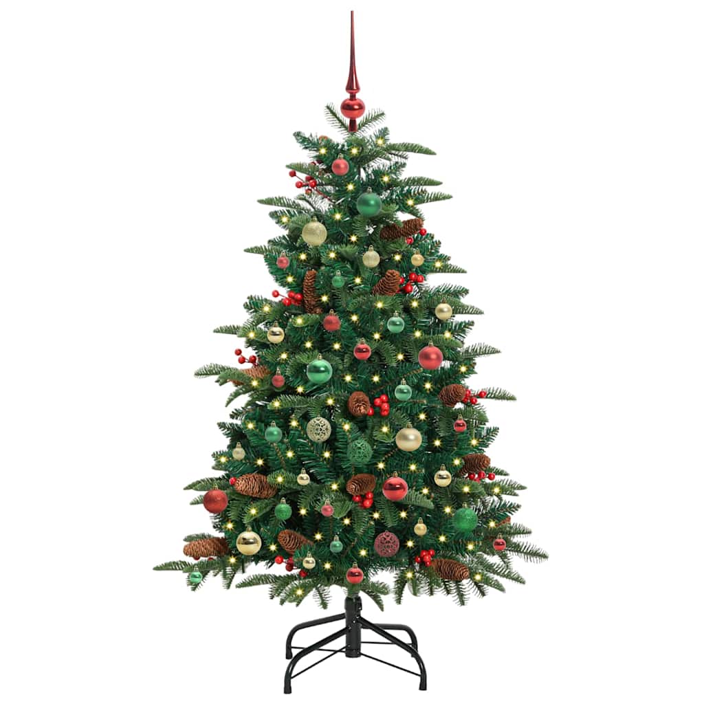 Kunstkerstboom Groen 150 cm PVC en Metaal en Plastic is nu te koop bij PeponiXL, paradijselijk wonen!