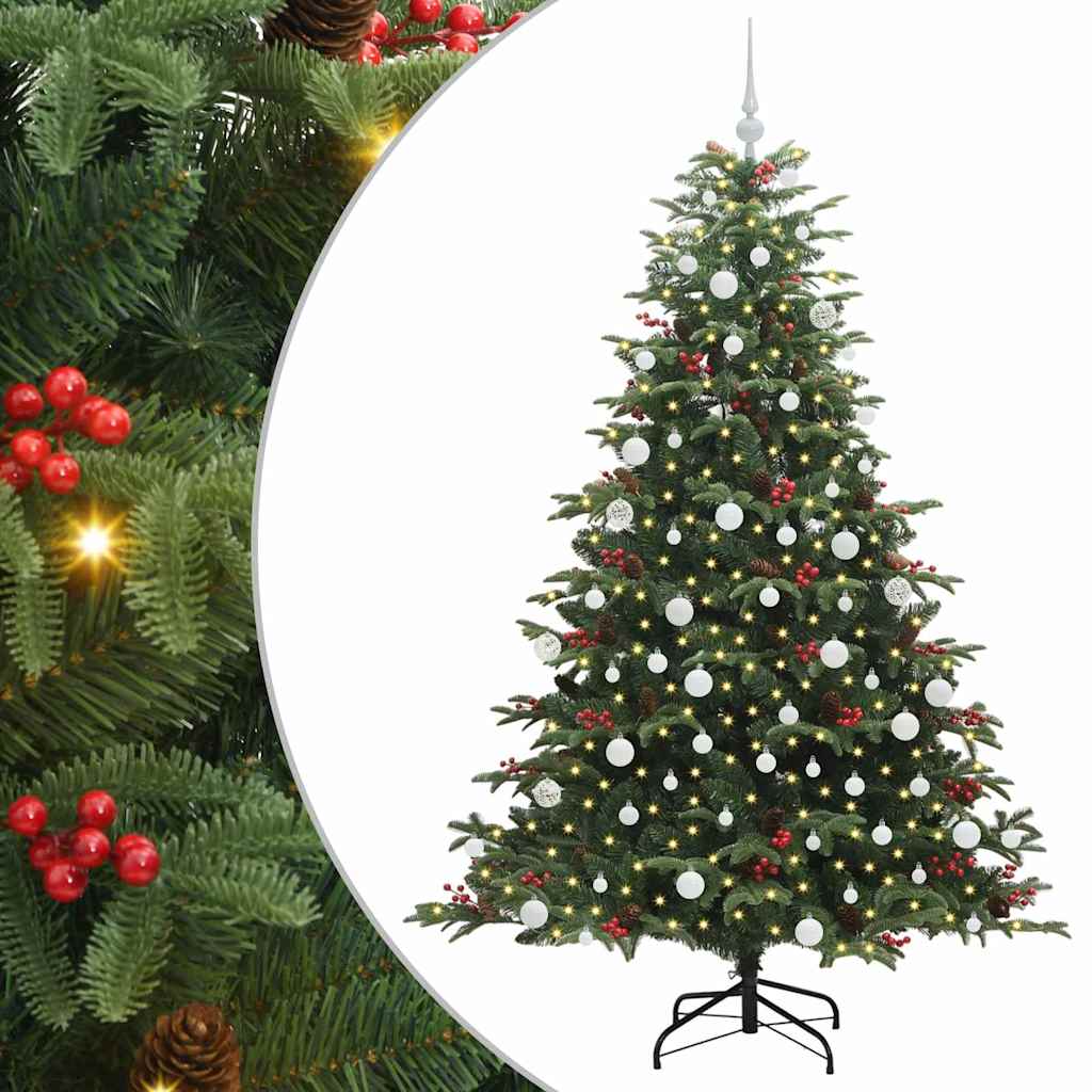 Kunstkerstboom Groen 180 cm PVC en Metaal en Plastic is nu te koop bij PeponiXL, paradijselijk wonen!