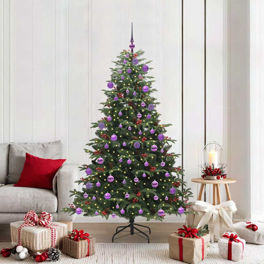Kunstkerstboom Groen 180 cm PVC en Metaal en Plastic is nu te koop bij PeponiXL, paradijselijk wonen!