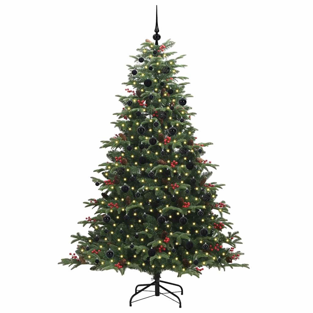 Kunstkerstboom Groen 210 cm PVC en Metaal en Plastic is nu te koop bij PeponiXL, paradijselijk wonen!