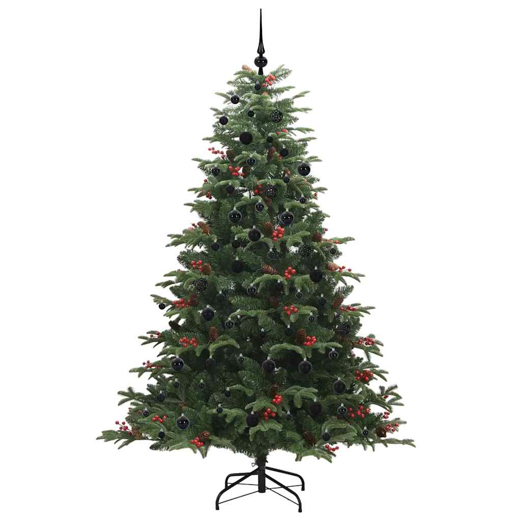 Kunstkerstboom Groen 210 cm PVC en Metaal en Plastic is nu te koop bij PeponiXL, paradijselijk wonen!