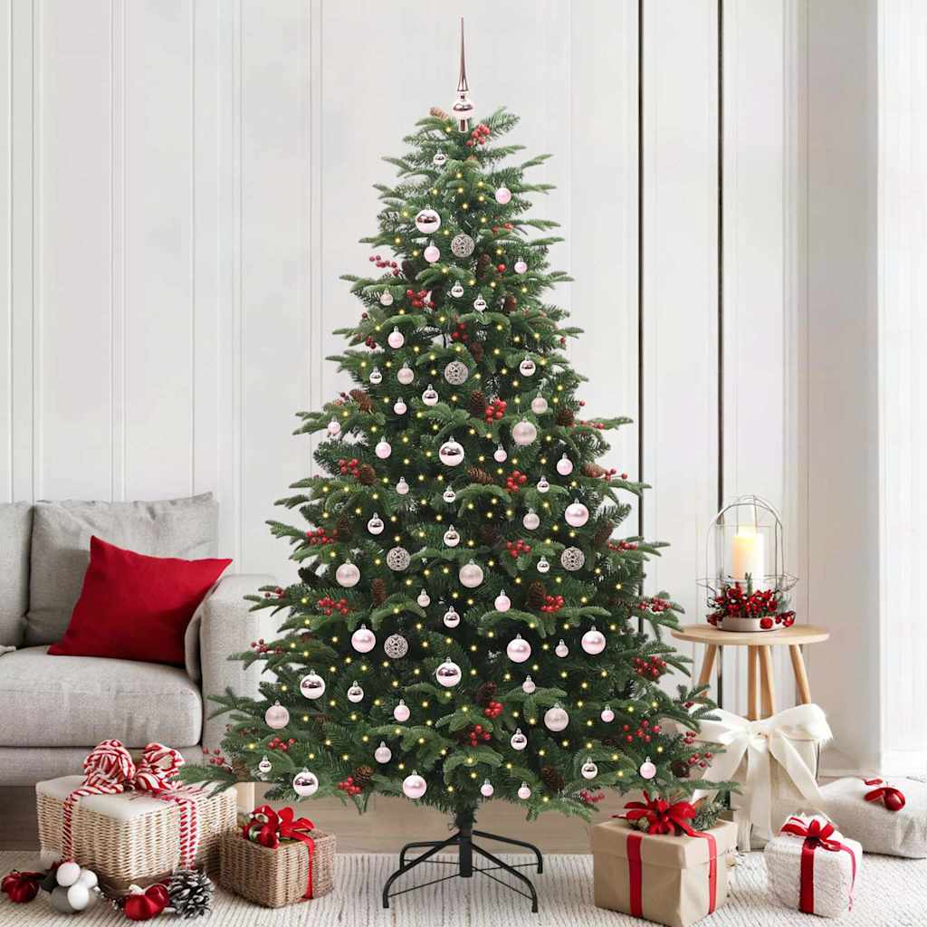 Kunstkerstboom Groen 210 cm PVC en Metaal en Plastic is nu te koop bij PeponiXL, paradijselijk wonen!