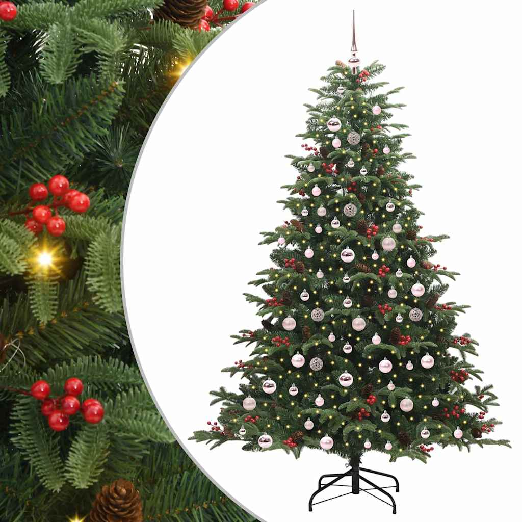 Kunstkerstboom Groen 210 cm PVC en Metaal en Plastic is nu te koop bij PeponiXL, paradijselijk wonen!