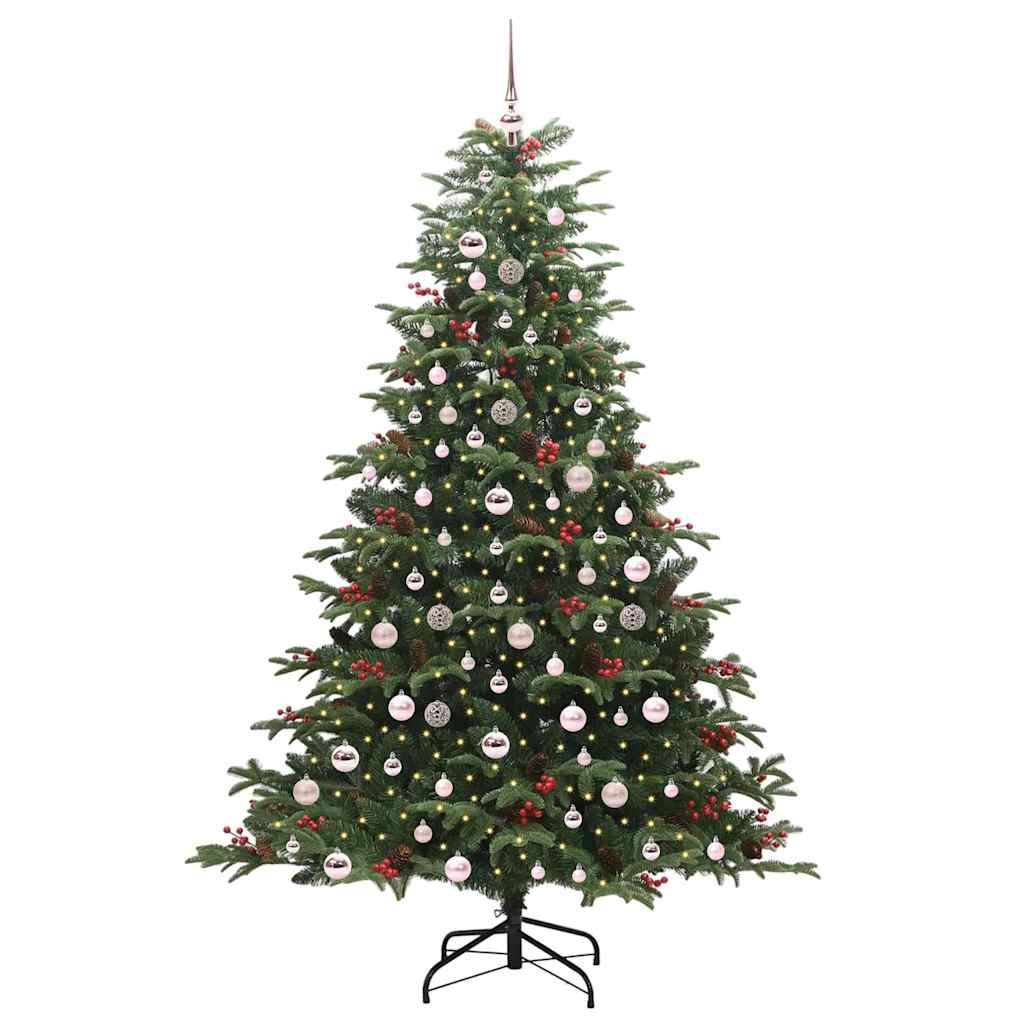 Kunstkerstboom Groen 210 cm PVC en Metaal en Plastic is nu te koop bij PeponiXL, paradijselijk wonen!