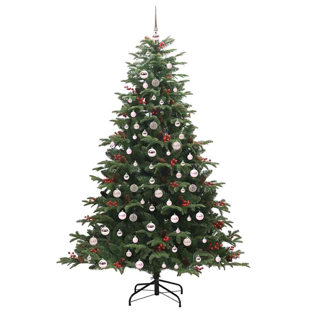 Kunstkerstboom Groen 210 cm PVC en Metaal en Plastic is nu te koop bij PeponiXL, paradijselijk wonen!