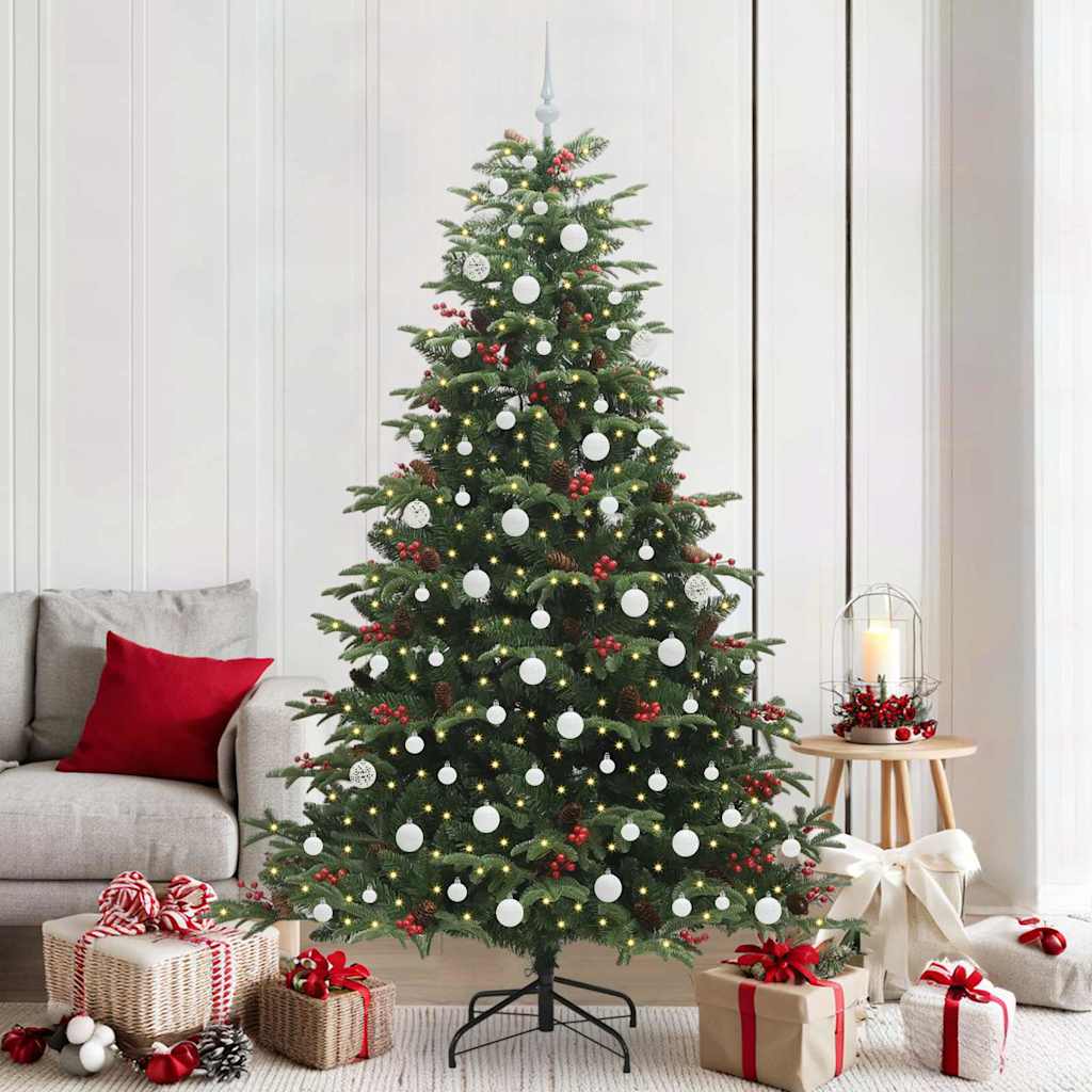 Kunstkerstboom Groen 210 cm PVC en Metaal en Plastic is nu te koop bij PeponiXL, paradijselijk wonen!