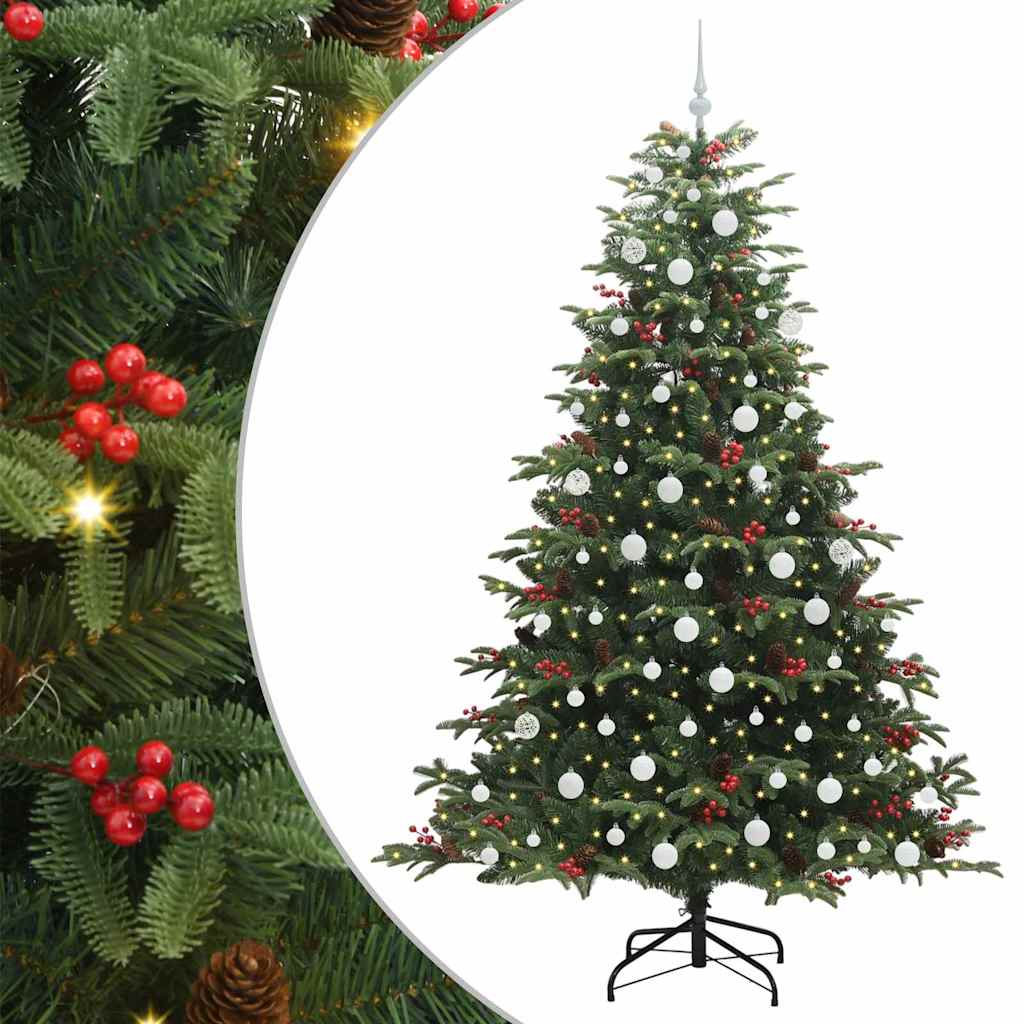 Kunstkerstboom Groen 210 cm PVC en Metaal en Plastic is nu te koop bij PeponiXL, paradijselijk wonen!