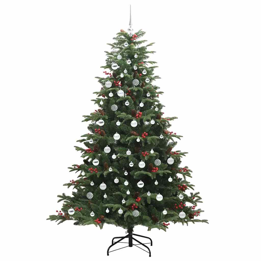 Kunstkerstboom Groen 210 cm PVC en Metaal en Plastic is nu te koop bij PeponiXL, paradijselijk wonen!