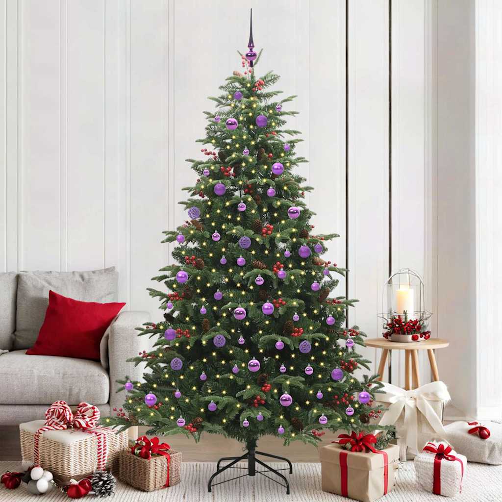Kunstkerstboom Groen 210 cm PVC en Metaal en Plastic is nu te koop bij PeponiXL, paradijselijk wonen!