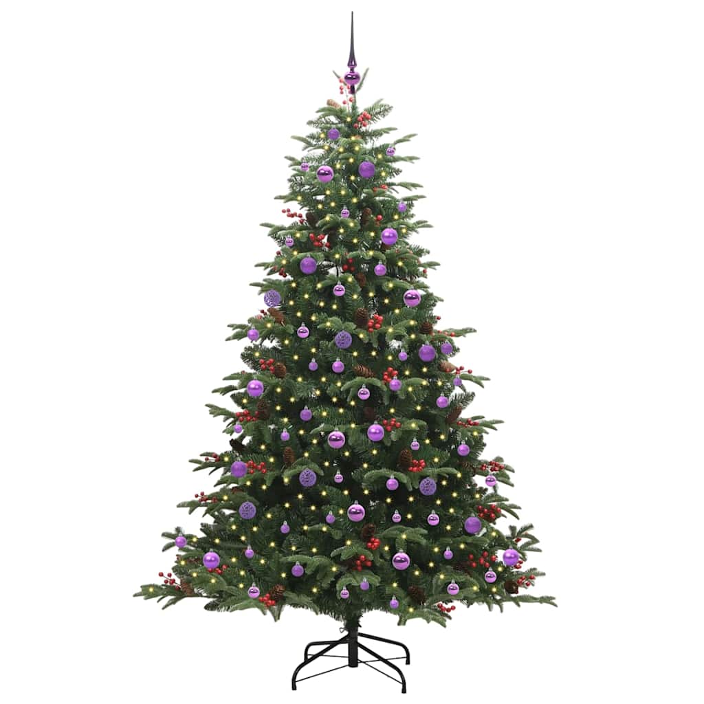 Kunstkerstboom Groen 210 cm PVC en Metaal en Plastic is nu te koop bij PeponiXL, paradijselijk wonen!