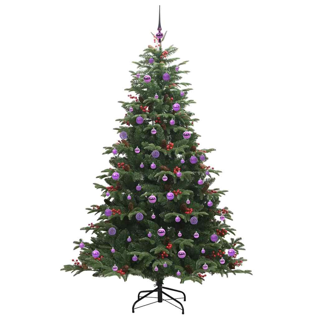 Kunstkerstboom Groen 210 cm PVC en Metaal en Plastic is nu te koop bij PeponiXL, paradijselijk wonen!