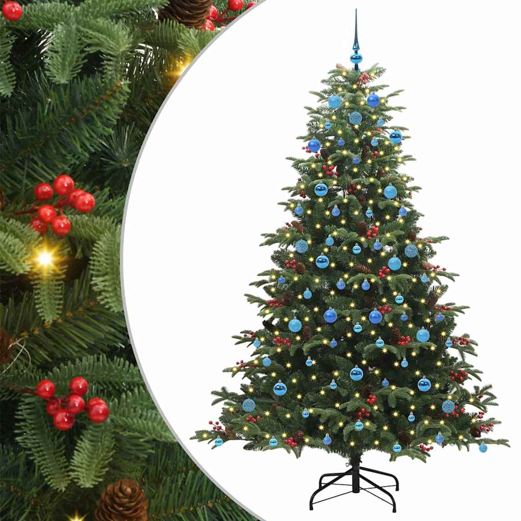 Kunstkerstboom Groen 210 cm PVC en Metaal en Plastic is nu te koop bij PeponiXL, paradijselijk wonen!
