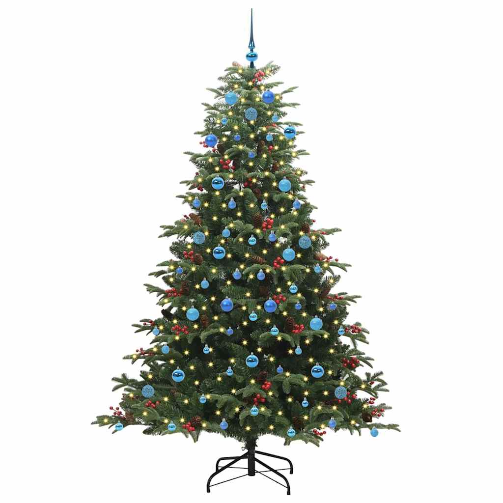 Kunstkerstboom Groen 210 cm PVC en Metaal en Plastic is nu te koop bij PeponiXL, paradijselijk wonen!