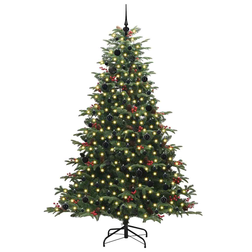 Kunstkerstboom Groen 240 cm PVC en Metaal en Plastic is nu te koop bij PeponiXL, paradijselijk wonen!