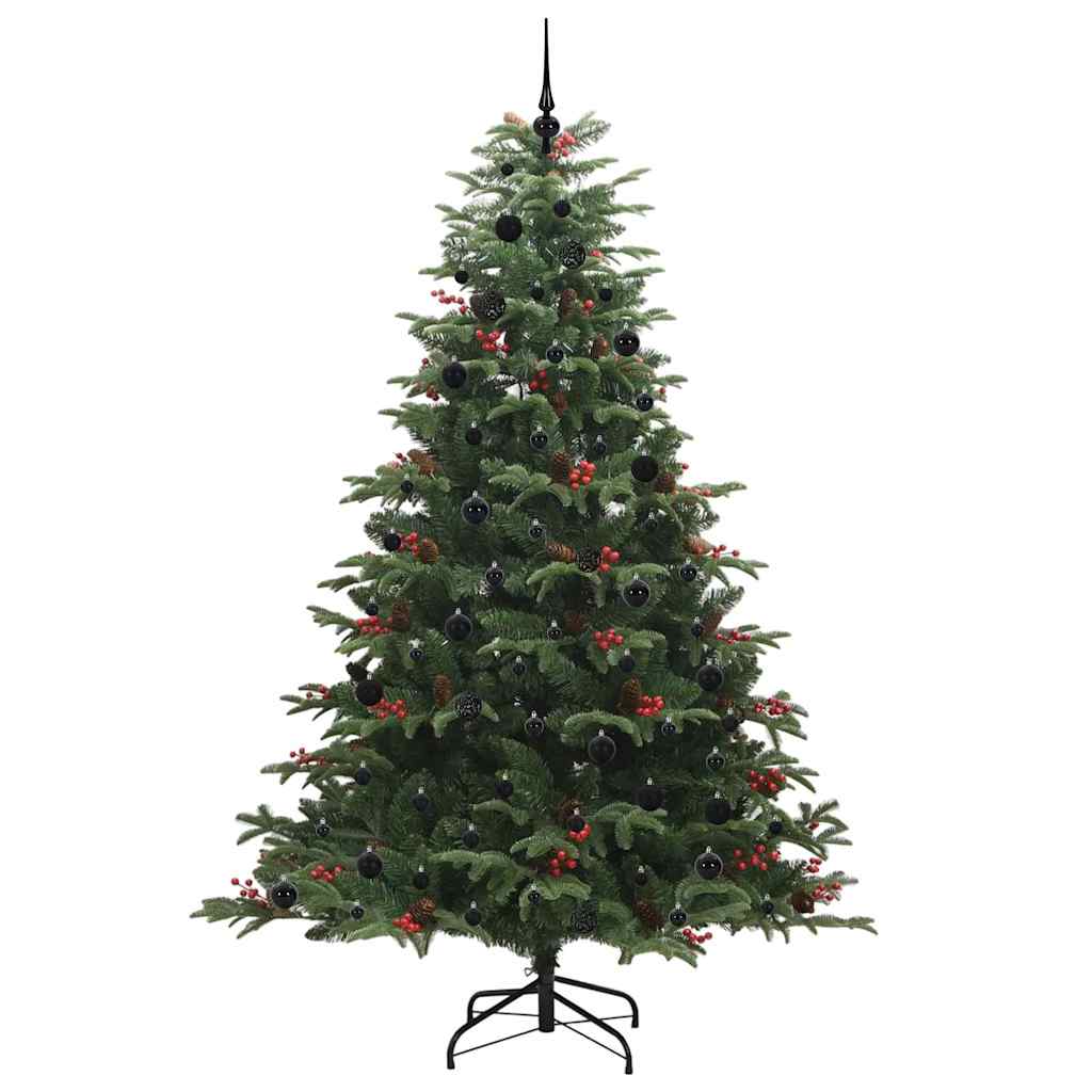 Kunstkerstboom Groen 240 cm PVC en Metaal en Plastic is nu te koop bij PeponiXL, paradijselijk wonen!