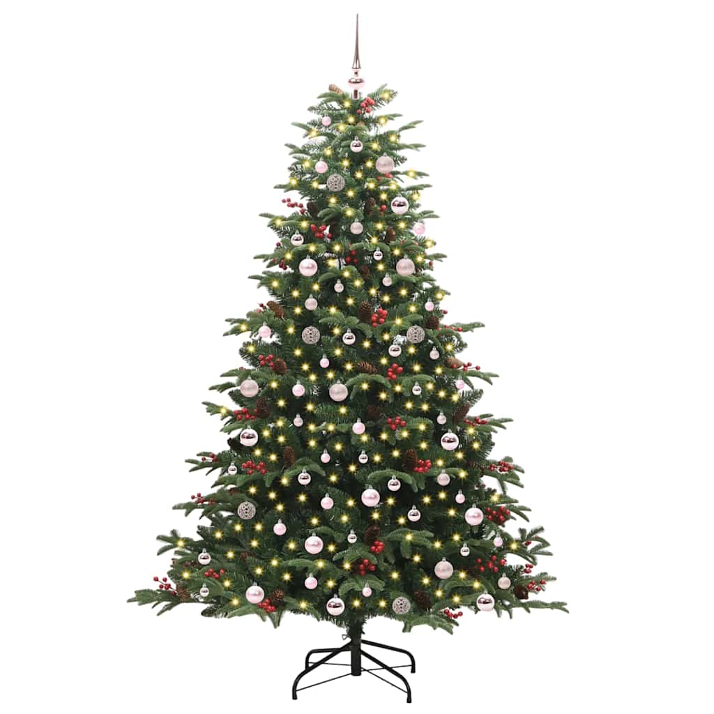 Kunstkerstboom Groen 240 cm PVC en Metaal en Plastic is nu te koop bij PeponiXL, paradijselijk wonen!