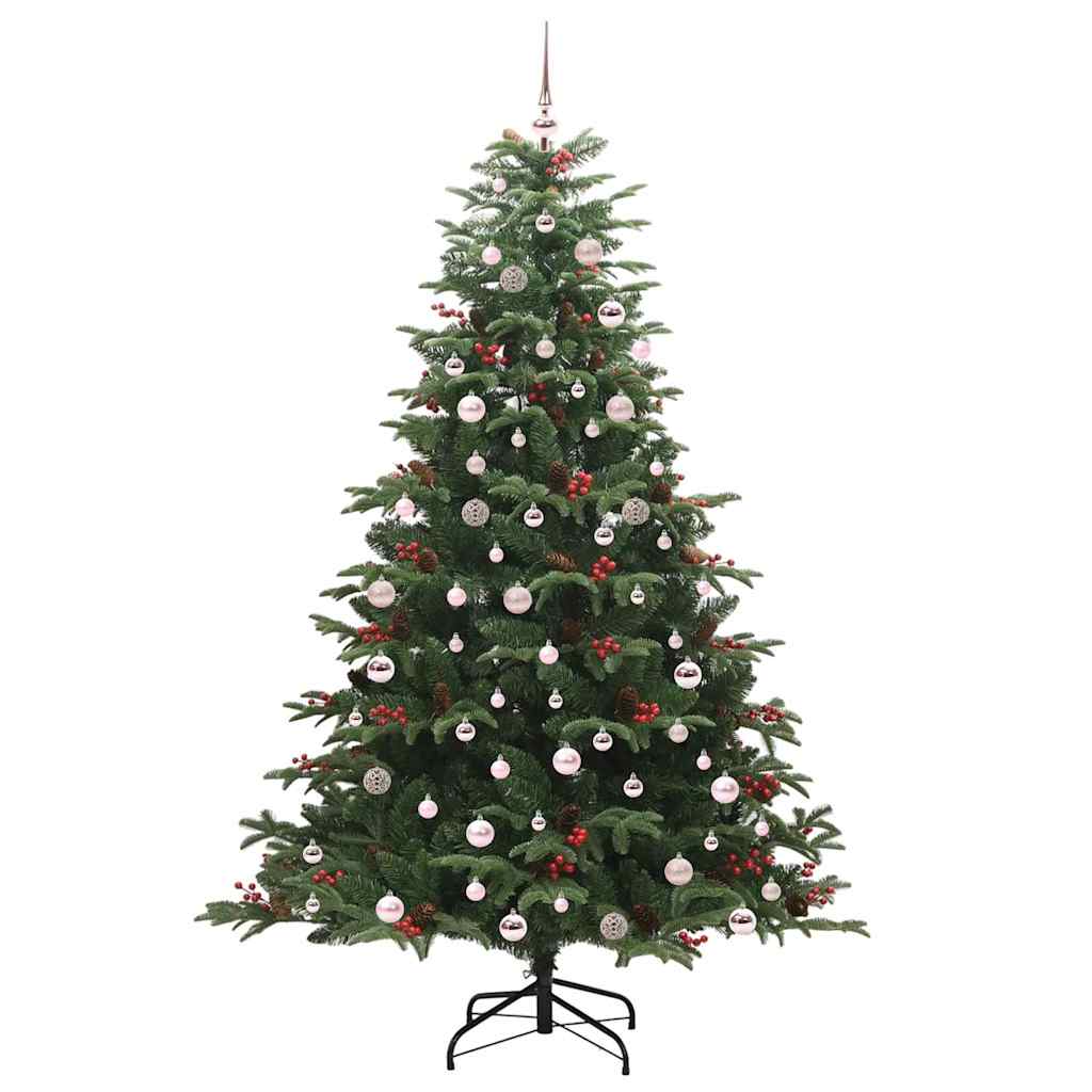 Kunstkerstboom Groen 240 cm PVC en Metaal en Plastic is nu te koop bij PeponiXL, paradijselijk wonen!