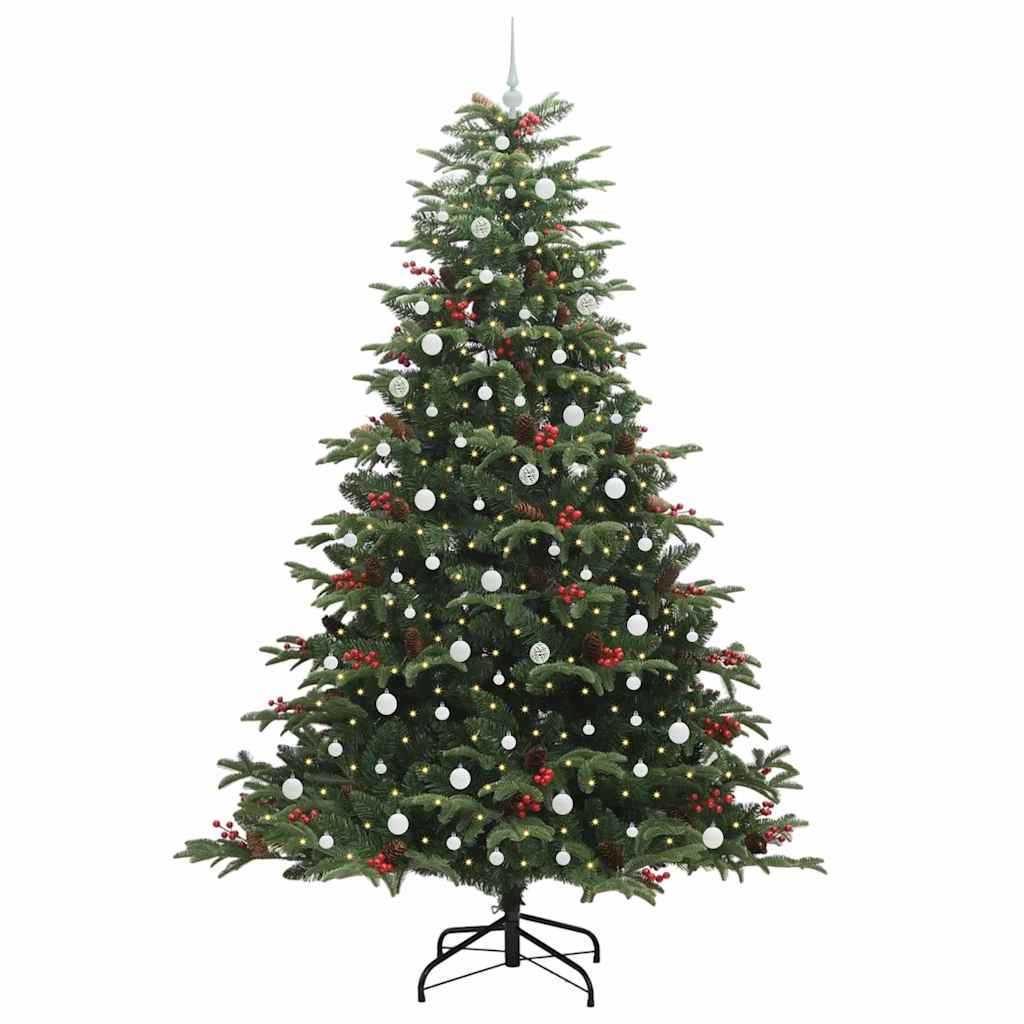 Kunstkerstboom Groen 240 cm PVC en Metaal en Plastic is nu te koop bij PeponiXL, paradijselijk wonen!