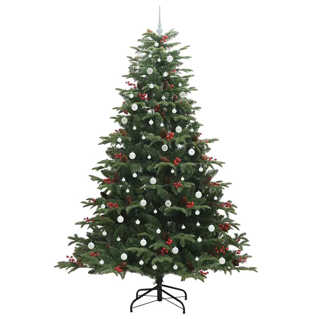 Kunstkerstboom Groen 240 cm PVC en Metaal en Plastic is nu te koop bij PeponiXL, paradijselijk wonen!