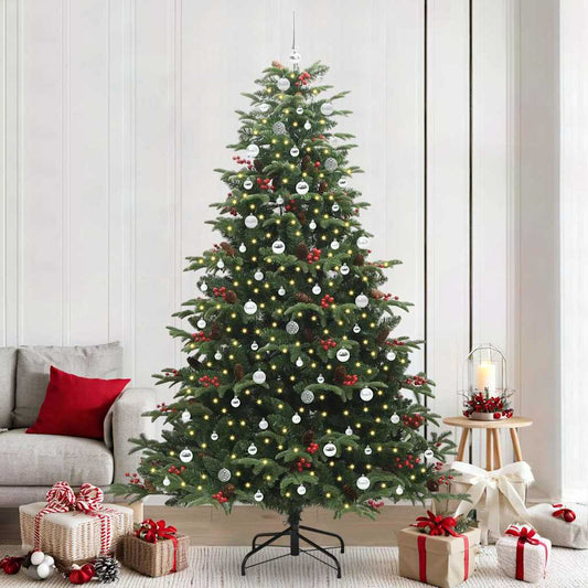 Kunstkerstboom Groen 240 cm PVC en Metaal en Plastic is nu te koop bij PeponiXL, paradijselijk wonen!