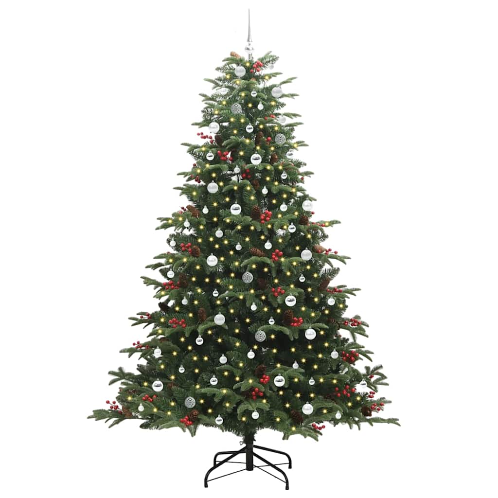 Kunstkerstboom Groen 240 cm PVC en Metaal en Plastic is nu te koop bij PeponiXL, paradijselijk wonen!