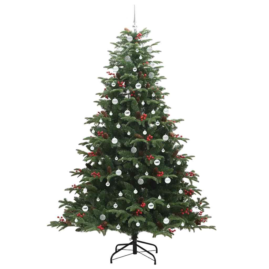 Kunstkerstboom Groen 240 cm PVC en Metaal en Plastic is nu te koop bij PeponiXL, paradijselijk wonen!