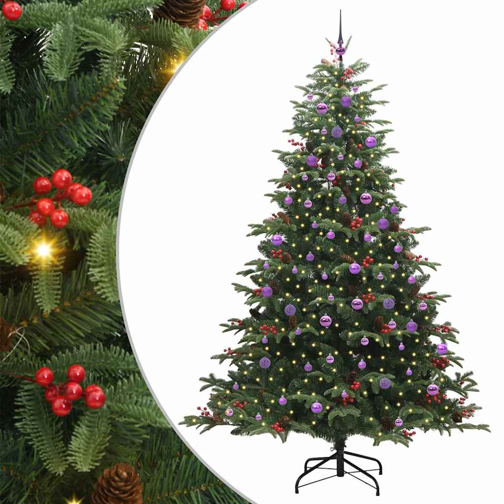 Kunstkerstboom Groen 240 cm PVC en Metaal en Plastic is nu te koop bij PeponiXL, paradijselijk wonen!