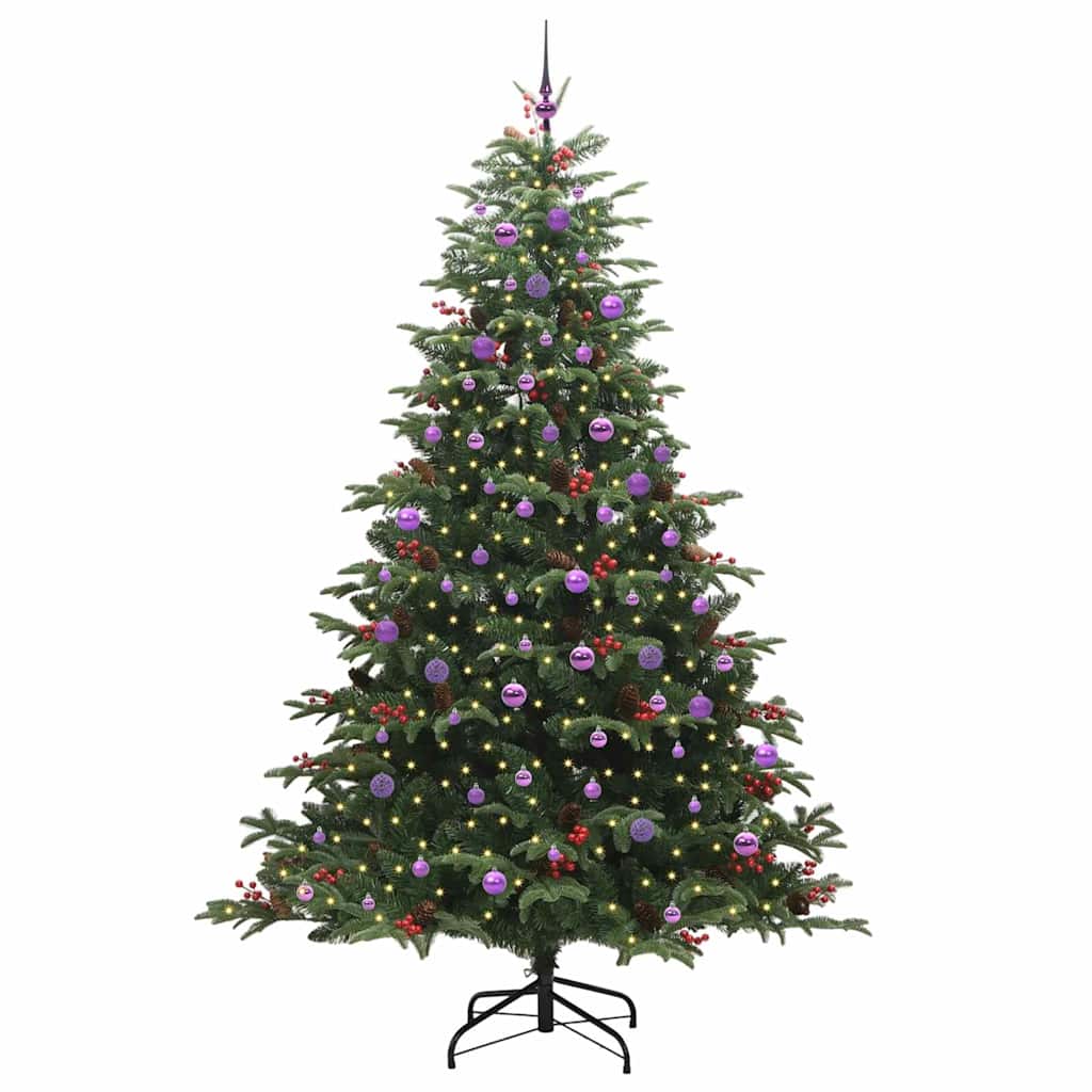 Kunstkerstboom Groen 240 cm PVC en Metaal en Plastic is nu te koop bij PeponiXL, paradijselijk wonen!