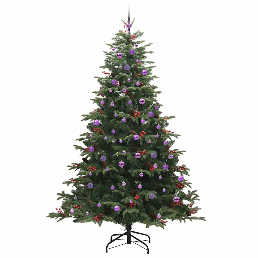 Kunstkerstboom Groen 240 cm PVC en Metaal en Plastic is nu te koop bij PeponiXL, paradijselijk wonen!