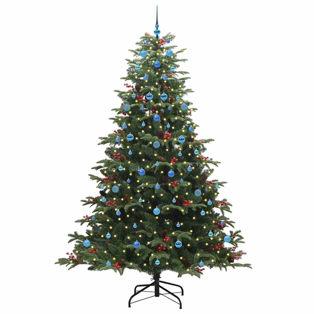 Kunstkerstboom Groen 240 cm PVC en Metaal en Plastic is nu te koop bij PeponiXL, paradijselijk wonen!