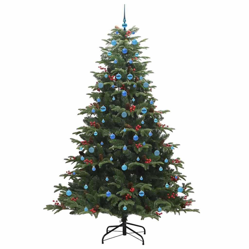 Kunstkerstboom Groen 240 cm PVC en Metaal en Plastic is nu te koop bij PeponiXL, paradijselijk wonen!