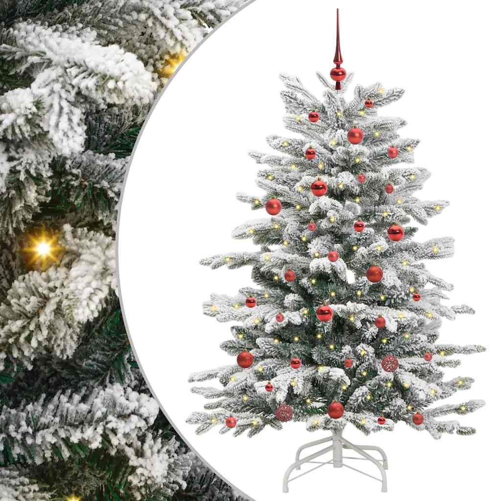Kunstmatige Inklapbare Kerstboom Wit 150 cm PE en PVC is nu te koop bij PeponiXL, paradijselijk wonen!
