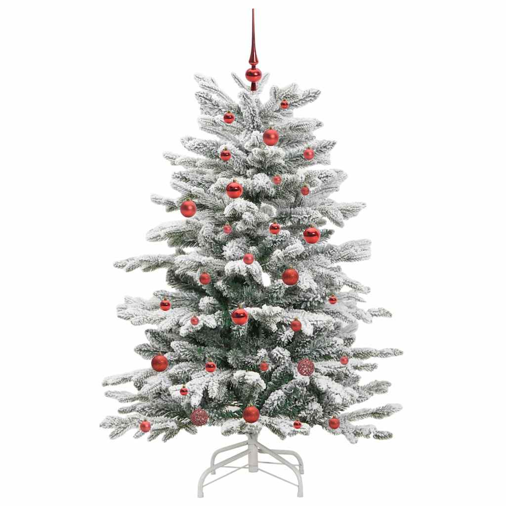 Kunstmatige Inklapbare Kerstboom Wit 150 cm PE en PVC is nu te koop bij PeponiXL, paradijselijk wonen!