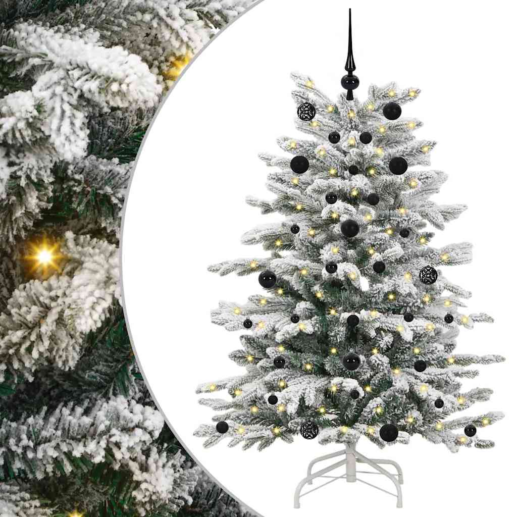 Kunstmatige Inklapbare Kerstboom Wit 150 cm PE en PVC is nu te koop bij PeponiXL, paradijselijk wonen!