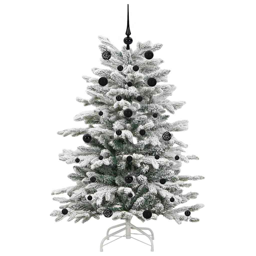Kunstmatige Inklapbare Kerstboom Wit 150 cm PE en PVC is nu te koop bij PeponiXL, paradijselijk wonen!