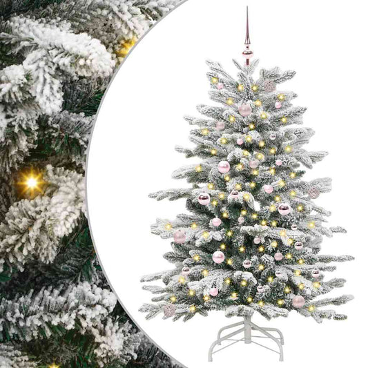 Kunstmatige Inklapbare Kerstboom Wit 150 cm PE en PVC is nu te koop bij PeponiXL, paradijselijk wonen!