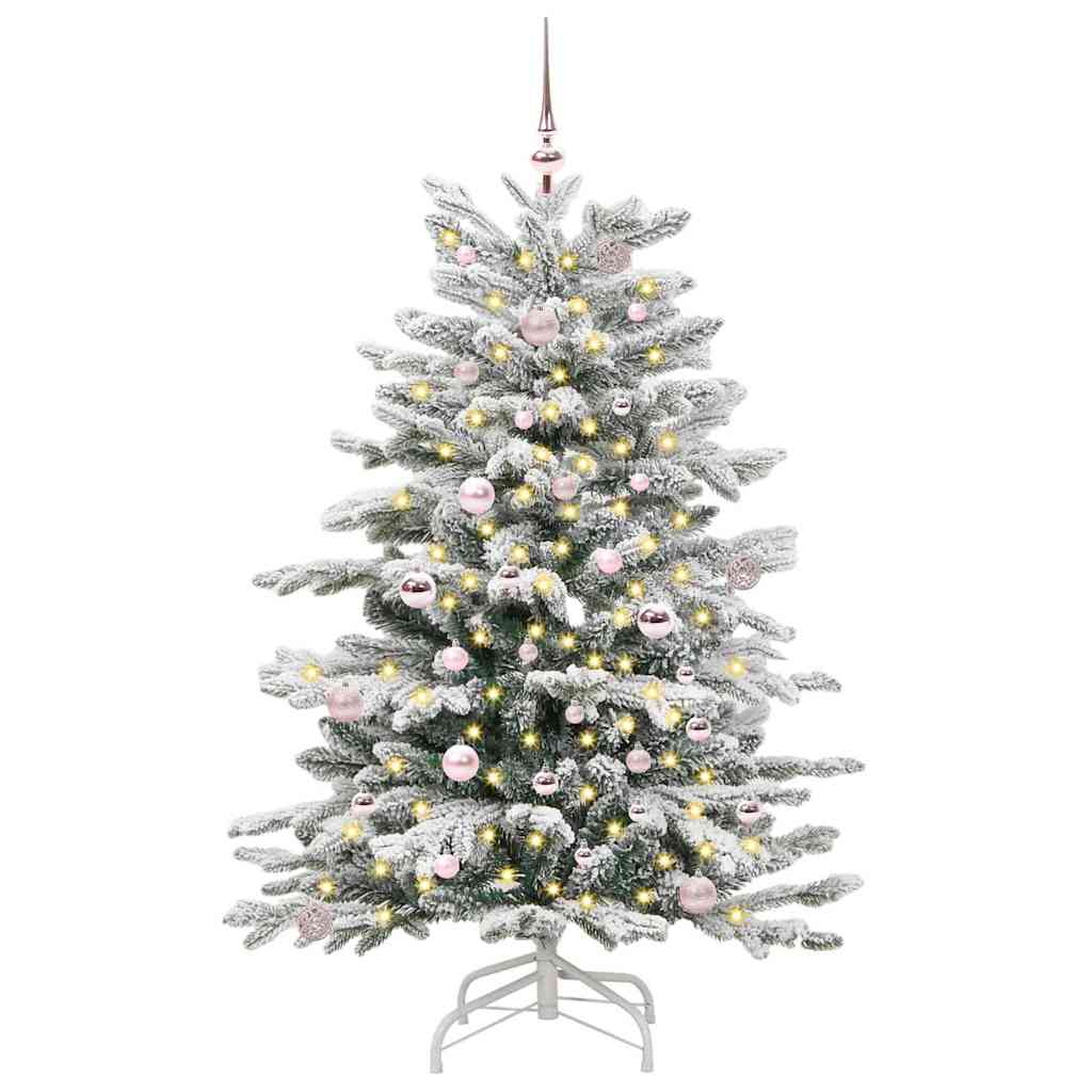 Kunstmatige Inklapbare Kerstboom Wit 150 cm PE en PVC is nu te koop bij PeponiXL, paradijselijk wonen!