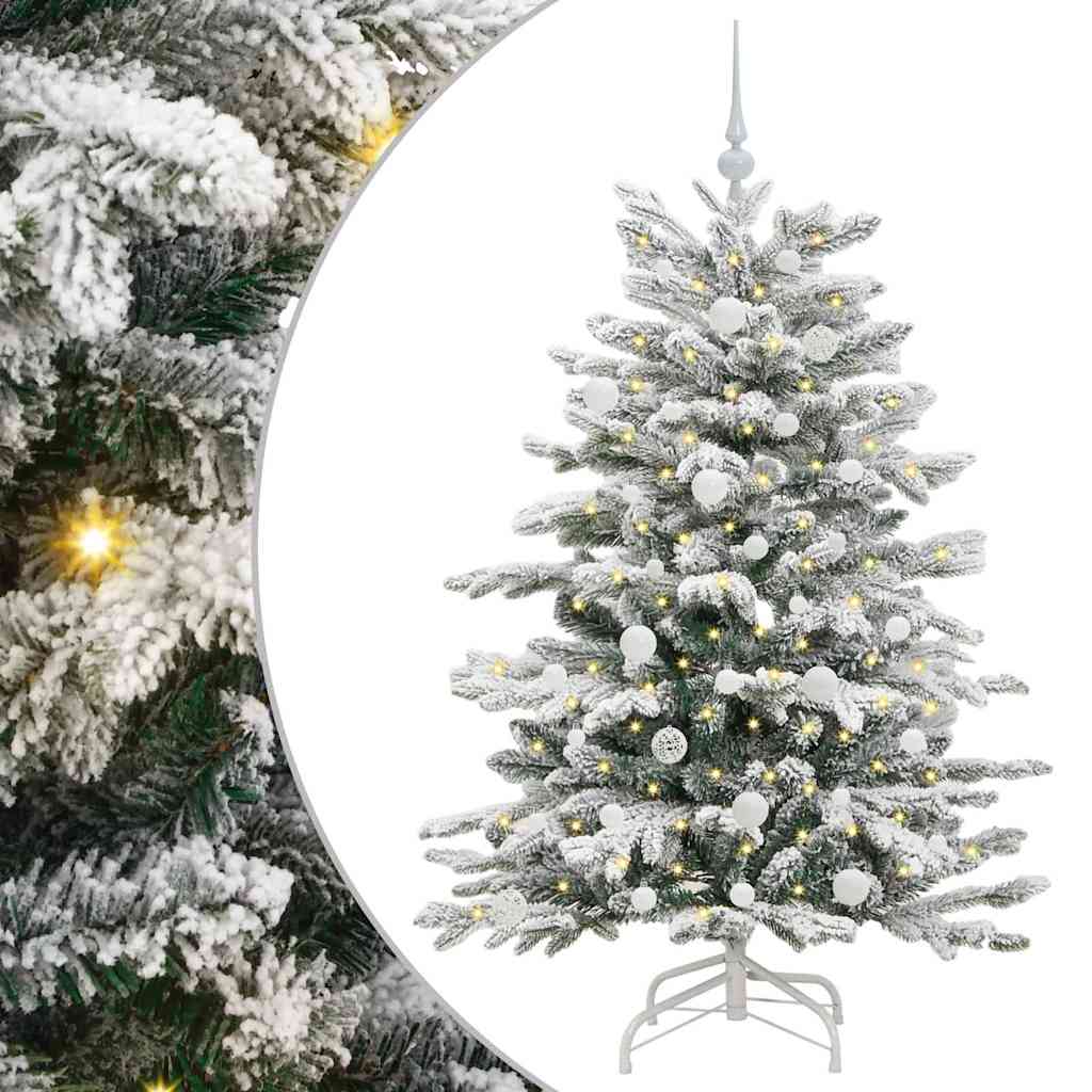 Kunstmatige Inklapbare Kerstboom Wit 150 cm PE en PVC is nu te koop bij PeponiXL, paradijselijk wonen!