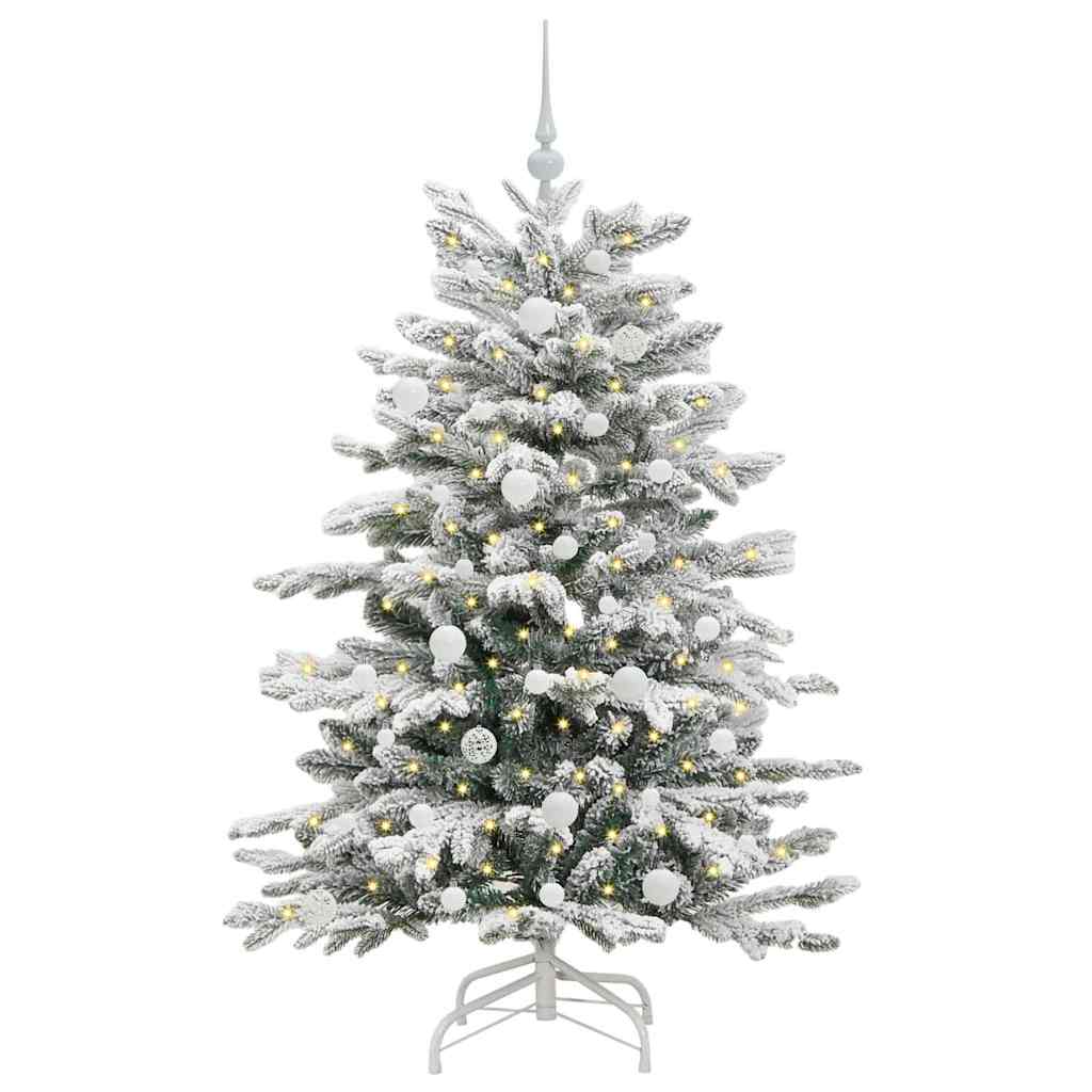 Kunstmatige Inklapbare Kerstboom Wit 150 cm PE en PVC is nu te koop bij PeponiXL, paradijselijk wonen!