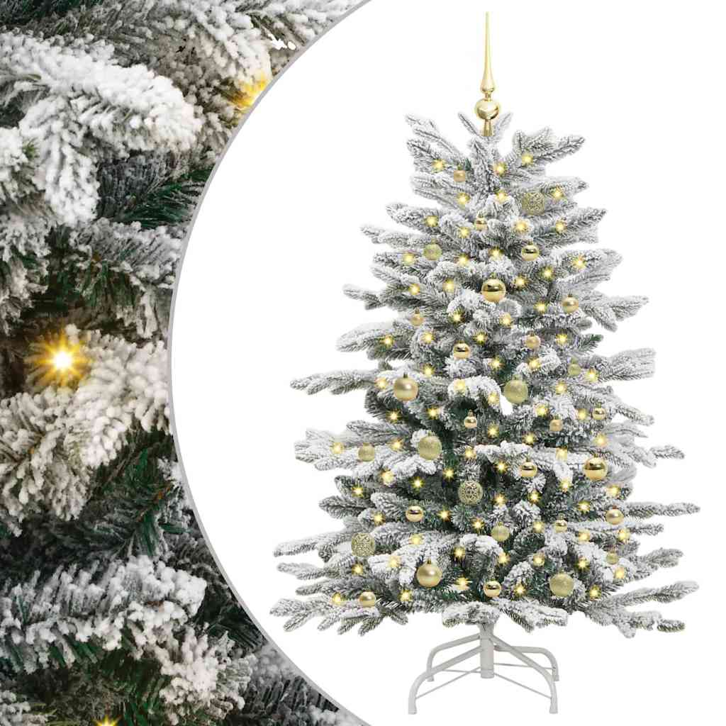 Kunstmatige Inklapbare Kerstboom Wit 150 cm PE en PVC is nu te koop bij PeponiXL, paradijselijk wonen!