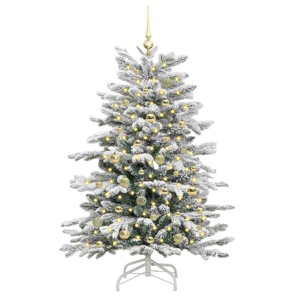 Kunstmatige Inklapbare Kerstboom Wit 150 cm PE en PVC is nu te koop bij PeponiXL, paradijselijk wonen!