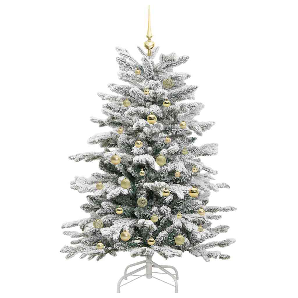 Kunstmatige Inklapbare Kerstboom Wit 150 cm PE en PVC is nu te koop bij PeponiXL, paradijselijk wonen!