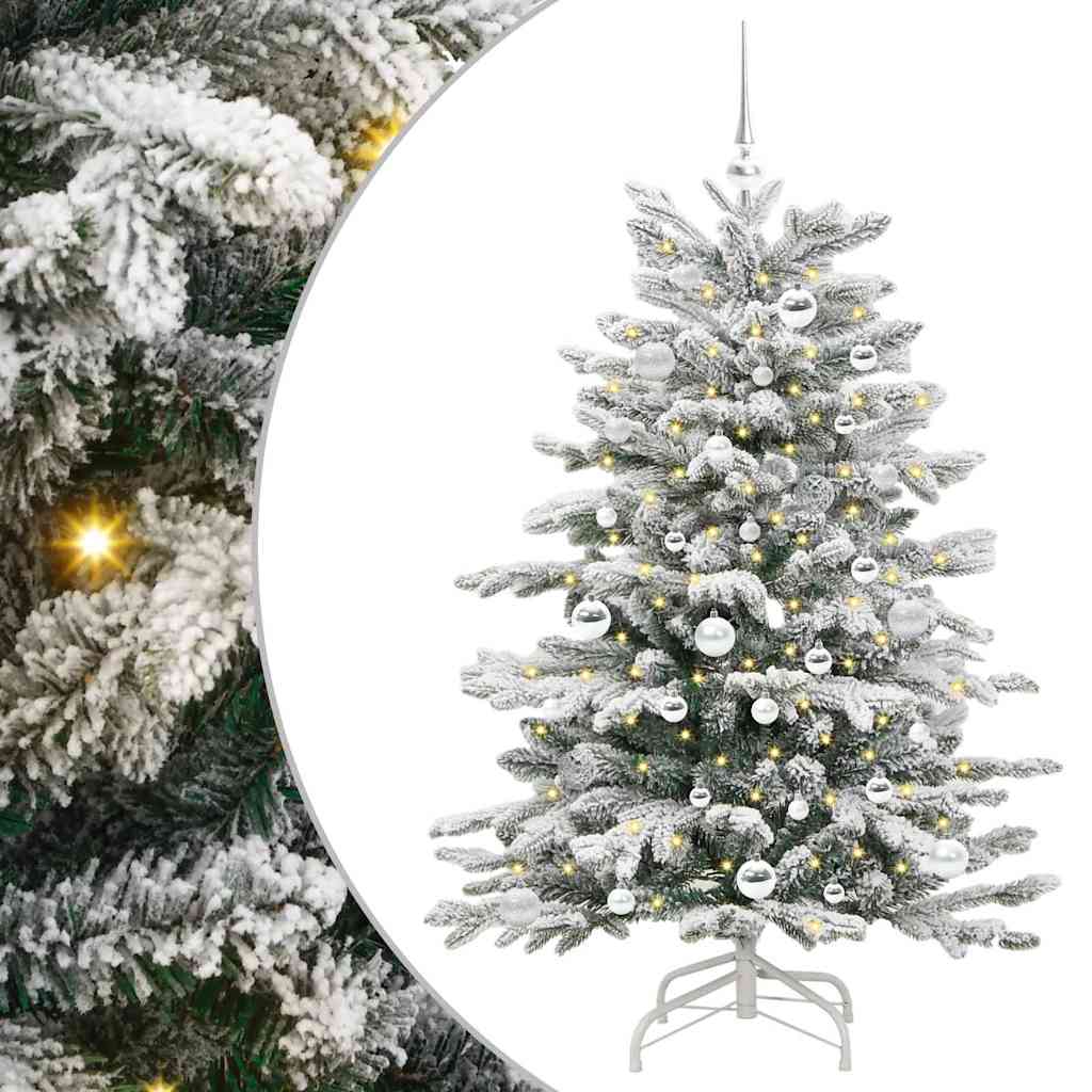 Kunstmatige Inklapbare Kerstboom Wit 150 cm PE en PVC is nu te koop bij PeponiXL, paradijselijk wonen!