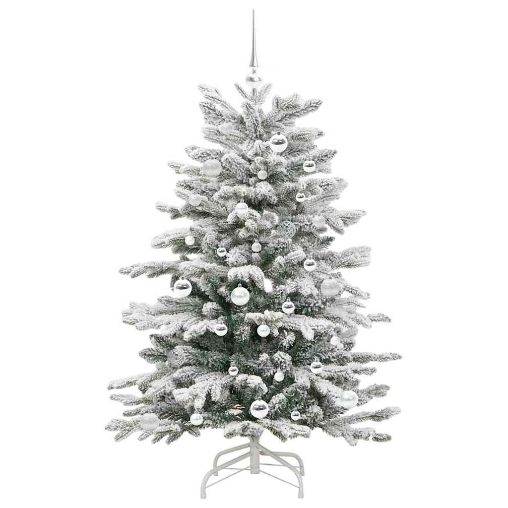 Kunstmatige Inklapbare Kerstboom Wit 150 cm PE en PVC is nu te koop bij PeponiXL, paradijselijk wonen!